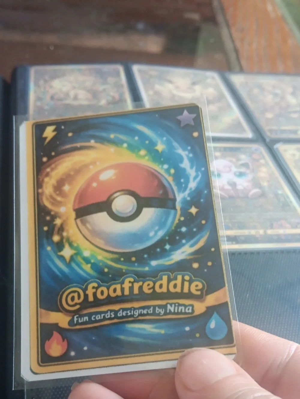 Pokemon Eeveelution Ally Gold-Toned Multicolor Trading Card